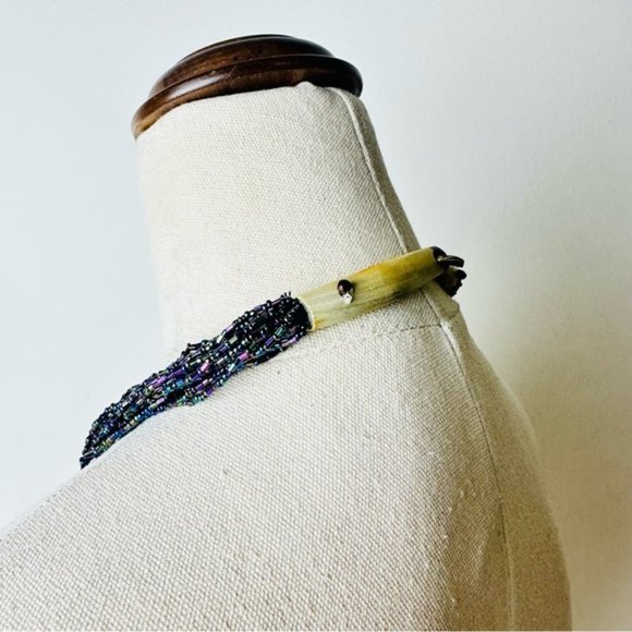 Vintage Multi Colour Multi Strands Gorgeous Necklace - Picture 8 of 9